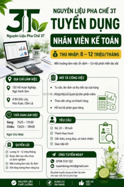 Tuyển nhân viên kế toán đà nẵng