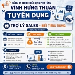 Tuyển trợ lý sales quận 6 (biết tiếng trung)