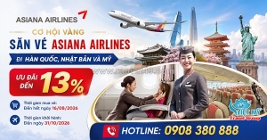Ưu đãi hè 2026 từ asiana airlines đã trở lại
