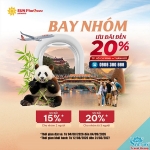 Ưu đãi vé nhóm tphcm – thành đô từ sun phuquoc airways