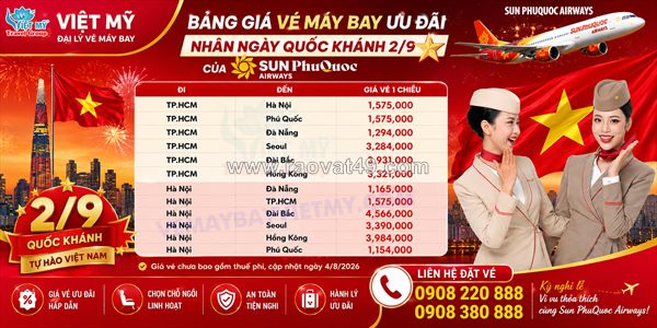Vietravel airlines ưu đãi khung giờ vàng