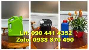 Vỏ can nhựa 1 lít đựng dung môi, can 2 lít đựng dầu thực vật, can nhựa 5 lít vuông đựng hóa chất thoát khí
