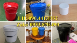 Vỏ thùng đựng sơn 1 lít giá rẻ, xô nhựa 4 lít quai nhựa, thùng đựng sơn 5 lít, giá vỏ thùng sơn 6 lít
