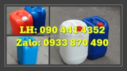 Vỏ thùng nhựa 30 lít, can nhựa 25 lít đựng hóa chất, can nhựa vuông 20l đựng nước vôi trong