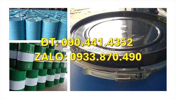 Vỏ thùng phuy nhựa 220 lít đựng mật ong, thùng phuy nhựa nắp kín 120 lít, thùng phuy nhựa 120 lít đai sắt