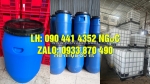 Vỏ thùng phuy nhựa 220l đựng chất nhờn, thùng phi nhựa 160 lít đựng thành phần sơn, chất phụ gia mực in