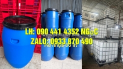 Vỏ thùng phuy nhựa 220l đựng chất nhờn, thùng phi nhựa 160 lít đựng thành phần sơn, chất phụ gia mực in