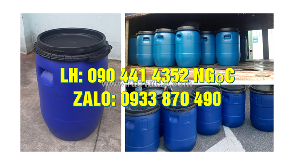 Vỏ thùng phuy nhựa 220l đựng chất nhờn, thùng phi nhựa 160 lít đựng thành phần sơn, chất phụ gia mực in