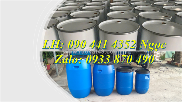 Vỏ thùng phuy nhựa 30 lít đựng dầu, thùng phuy sắt đựng xăng cao cấp, thùng phuy sắt đựng hóa chất gốc dầu