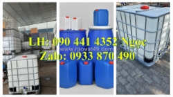 Vỏ thùng phuy nhựa 50 lít đựng dầu, thùng nhựa 120 lít đựng nhựa đường, thùng phuy nhựa 160 lít kiềng sắt