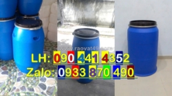 Vỏ thùng phuy nhựa 50 lít, thùng nhựa 120 lít đựng thành phần hóa học, thùng phuy nhựa 220 lít nắp hở