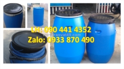 Vỏ thùng phuy nhựa 50 lít, thùng phuy hdpe đựng hóa chất 60 lít, lu nhựa 120 lít đựng chất lỏng
