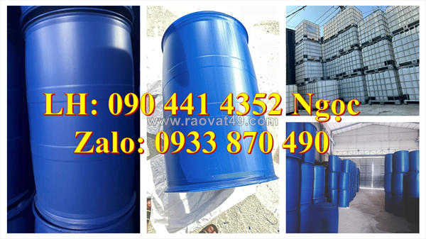 Vỏ thùng phuy nhựa 60 lít, thùng nhựa 50 lít đựng thực phẩm lên men, thùng phuy nhựa 30 lít