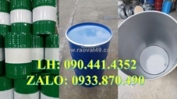 Vỏ thùng phuy sắt 220 lít nắp kín, thùng phuy sắt đựng hóa chất 220 lít, thùng phuy sắt nắp hở