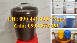Vỏ thùng sơn 10 lít nắp garenti, xô nhựa 6 lít đựng sơn gel, thùng nhựa 5 lít đựng sơn nhám