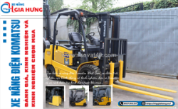 Xe nâng điện komatsu: đặc điểm, ưu điểm và kinh nghiệm chọn xe