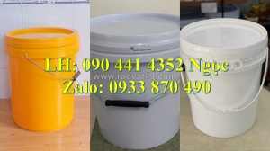 Xô nhựa 30 lít tròn, vỏ thùng đựng sơn 20 lít, thùng đựng sơn  lít vuông, vỏ thùng sơn 16 lít