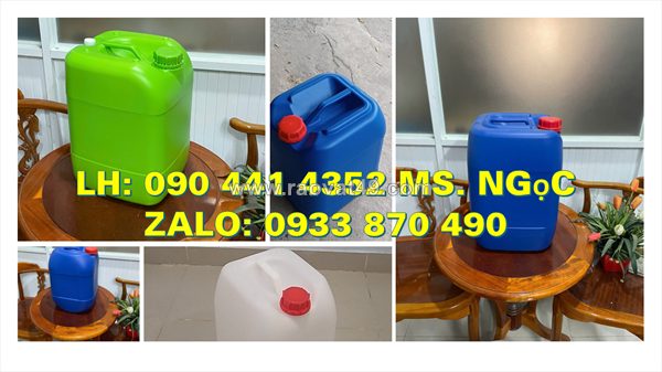 Xưởng sản xuất can nhựa 25 lít đựng hóa chất tại đồng tháp, can nhựa 30 lít dày 1kg6 tại cần thơ