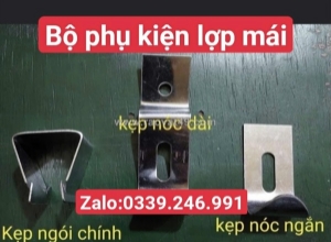 Xưởng sản xuất kẹp ngói inox chống bão