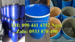 Xưởng thùng phuy sắt 220 lít đựng hóa chất, thùng phuy sắt mới – cũ giá rẻ, vỏ thùng phuy sắt 220l màu đỏ