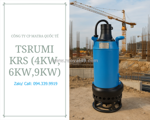 094.339.9919- bơm chìm nước thải bùn đặc tsurumi krs2-100