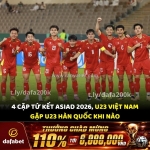 4 cặp tứ kết asiad 2026 đã xác định! u23 việt nam gặp hàn quốc lúc nào?