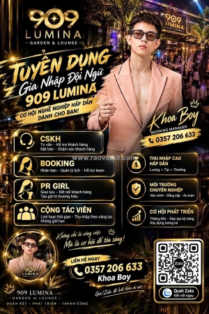 909 lumina garden & lounge q5 - điểm đến lý tưởng