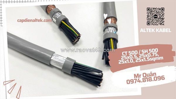 Altek kabel: cáp điều khiển 25 lõi loại mềm