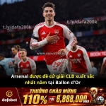 Arsenal được đề cử clb xuất sắc nhất năm tại ballon d’or 2026!