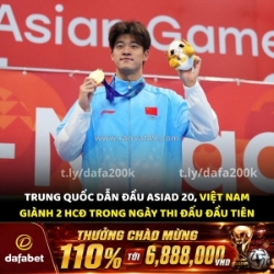 Asiad 20: trung quốc dẫn đầu, việt nam giành 2 hcđ!