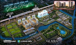 Bán căn hộ gladia heights, 1-4pn, 53m2-144m2, chiếc khấu 12%,  thuê lại 12 tháng