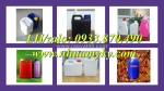 Bán can nhựa trắng 2 lít tròn, bình nhựa 1 lít đựng hóa chất sinh khí, can nhựa 500ml đựng dầu dừa