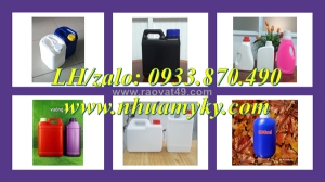 Bán can nhựa trắng 2 lít tròn, bình nhựa 1 lít đựng hóa chất sinh khí, can nhựa 500ml đựng dầu dừa