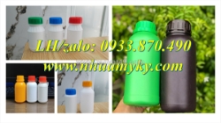Bán chai nhựa 500ml đựng phân bón, chai nhựa hdpe 250ml, chai tròn 100ml đựng mỹ phẩm