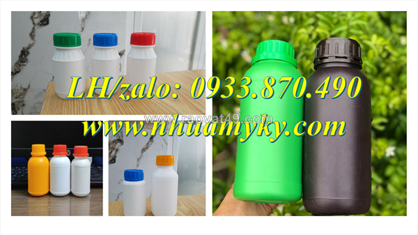 Bán chai nhựa 500ml đựng phân bón, chai nhựa hdpe 250ml, chai tròn 100ml đựng mỹ phẩm