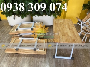 Bàn gỗ mầm non, ghế gỗ mầm non, bàn ghế gỗ nhà trẻ