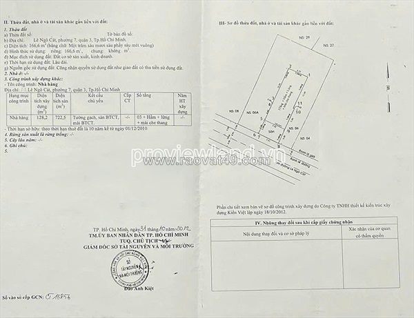 Bán nhà mặt tiền lê ngô cát, phường hòa hưng, hầm 4 tầng, 166m2, đang cho thuê 200 tr/th