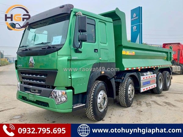 Bán xe tải ben howo cabin v7g động cơ 380hp 3 - 4 chân các loại