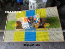 Bàn xếp lego trẻ em, bàn chơi lego cho bé bằng gỗ, bàn lego