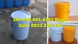 Báo giá vỏ thùng sơn 10 lít, thùng đựng sơn 5 lít, thùng sơn tròn 1 lít nắp garenti tại tphcm
