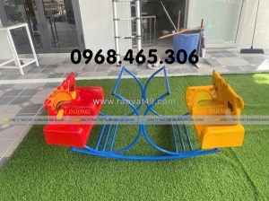 Bập bênh mầm non, bập bênh lò xo mầm non, bập bênh sắt trẻ em