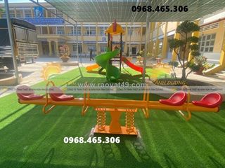 Bập bênh sắt trẻ em, thú nhún lò xo trẻ em hình con vật
