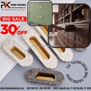Big sale 30% - tay nắm âm cửa nk104