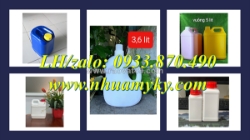 Bình nhựa 500ml đựng cồn 90 độ, can nhựa 1000ml nắp vặn, can nhựa 2000ml đựng hóa chất