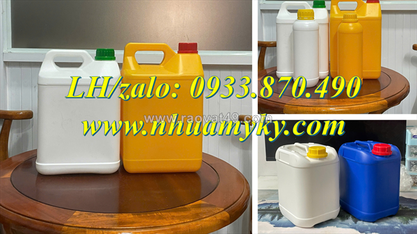 Bình nhựa 500ml đựng cồn 90 độ, can nhựa 1000ml nắp vặn, can nhựa 2000ml đựng hóa chất