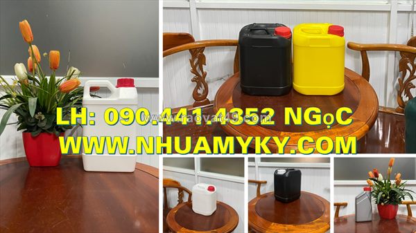 Bình nhựa 500ml đựng nước xả vải, can nhựa 1000ml đựng hương liệu, can 2 lít vuông đựng hóa chất