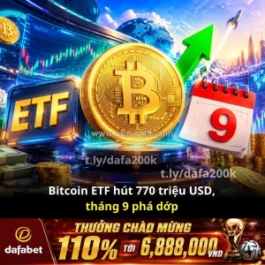 Bitcoin etf hút gần 770 triệu usd — tháng 9 đang “phá dớp”?