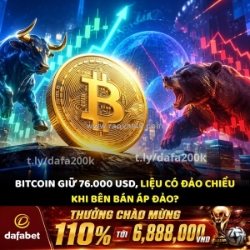 Bitcoin giữ 76.000 usd: đảo chiều hay bên bán vẫn chiếm ưu thế?