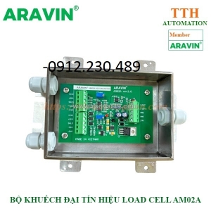 Bộ khuếch đại và chuyển đổi tín hiệu load cell aravin am02a  vỏ hộp inox 304, ip 66