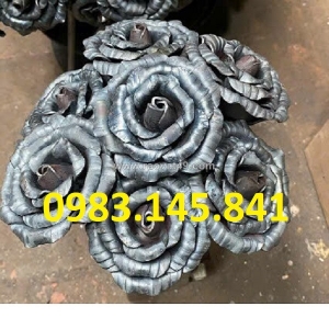 Bông hồng sắt rèn dùng cho cổng, lan can, cầu thang